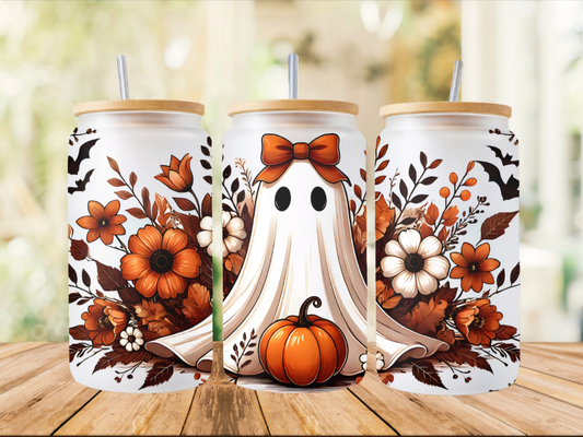 Ghosty Frosted 16oz Glass Can