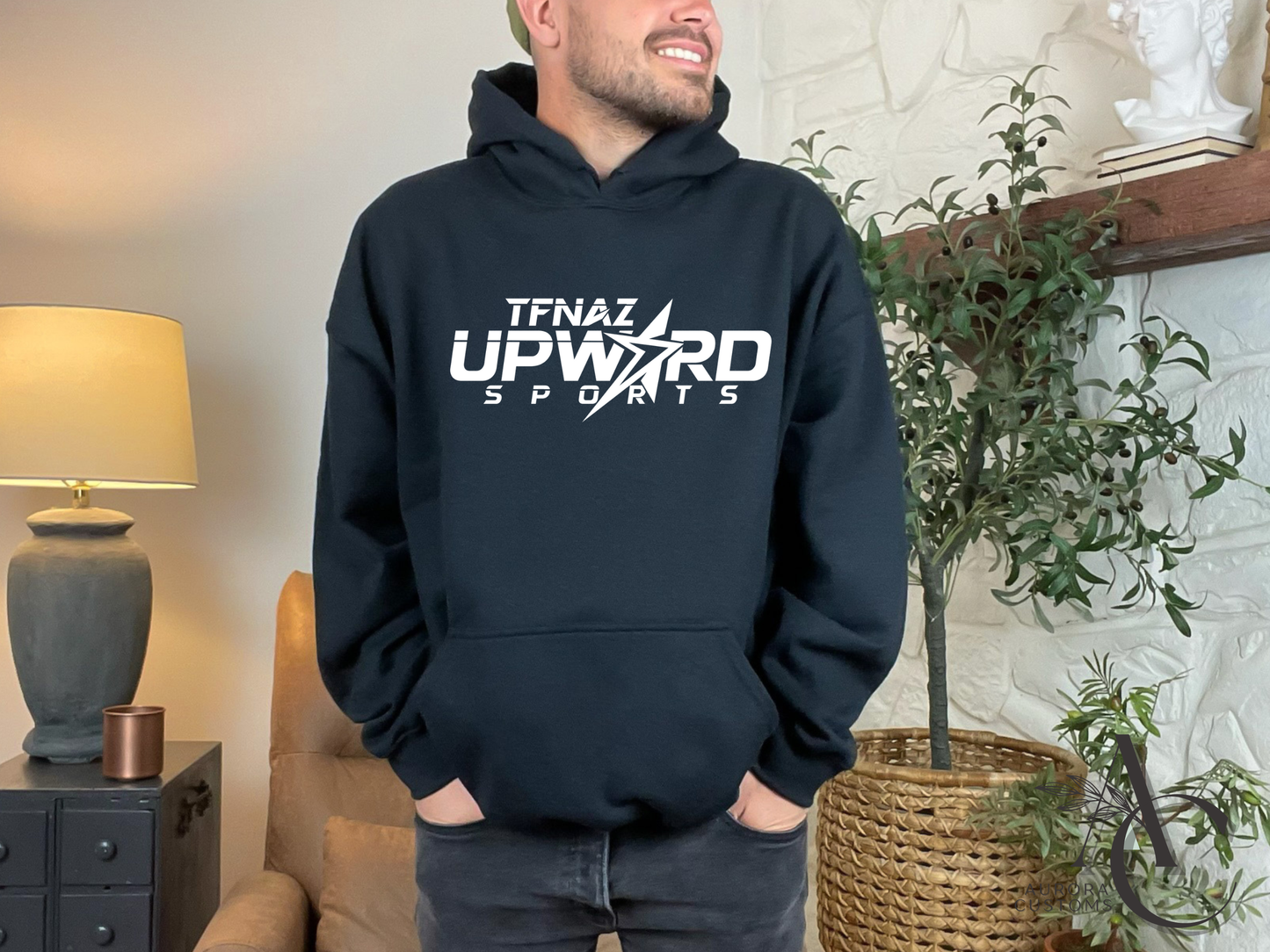 Black Upward Hoodie ADULT