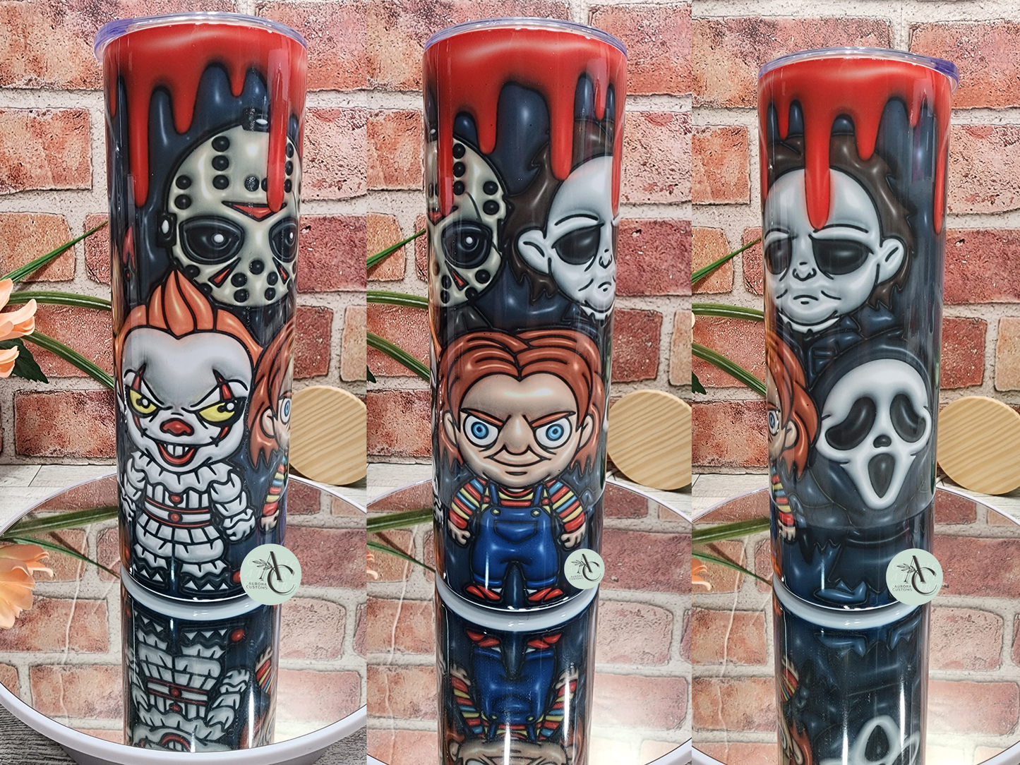 3D Horror Kids Tumbler