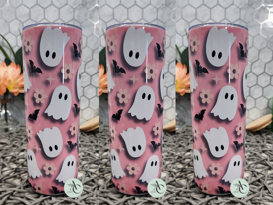 Pink Ghost Tumbler