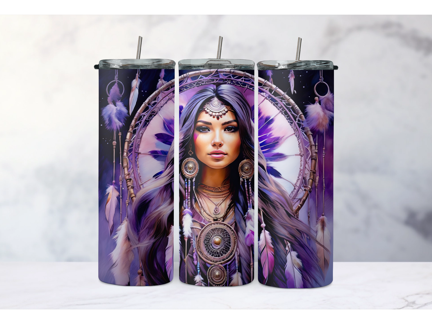 Purple Native Tumbler