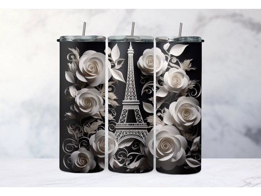 Black Eiffel Tumbler