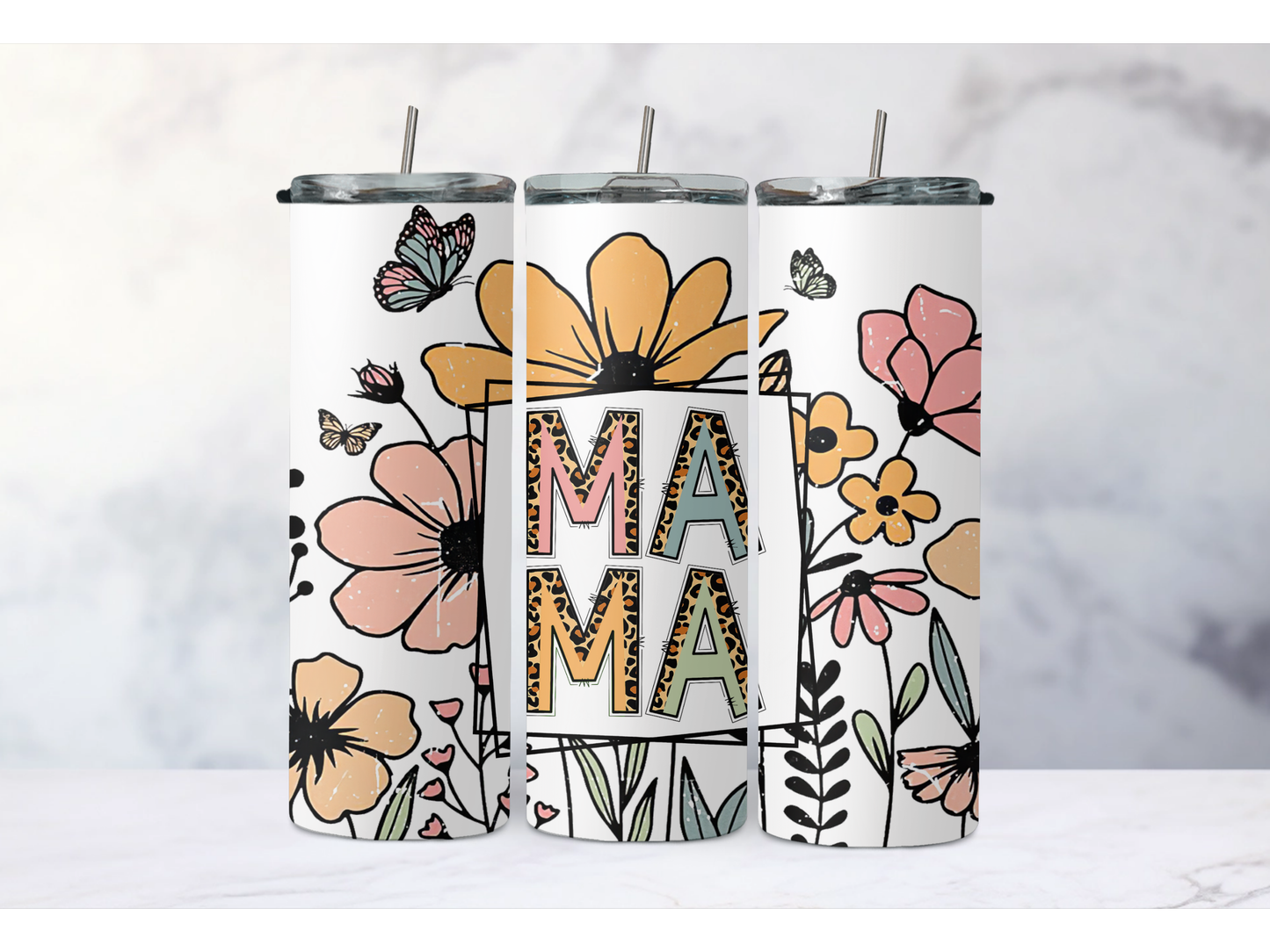 Flower Mama Tumbler