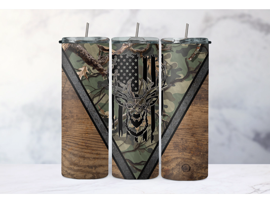 Green Camo Tumbler