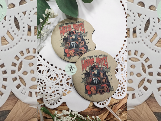 Horror Movies Car Coasters