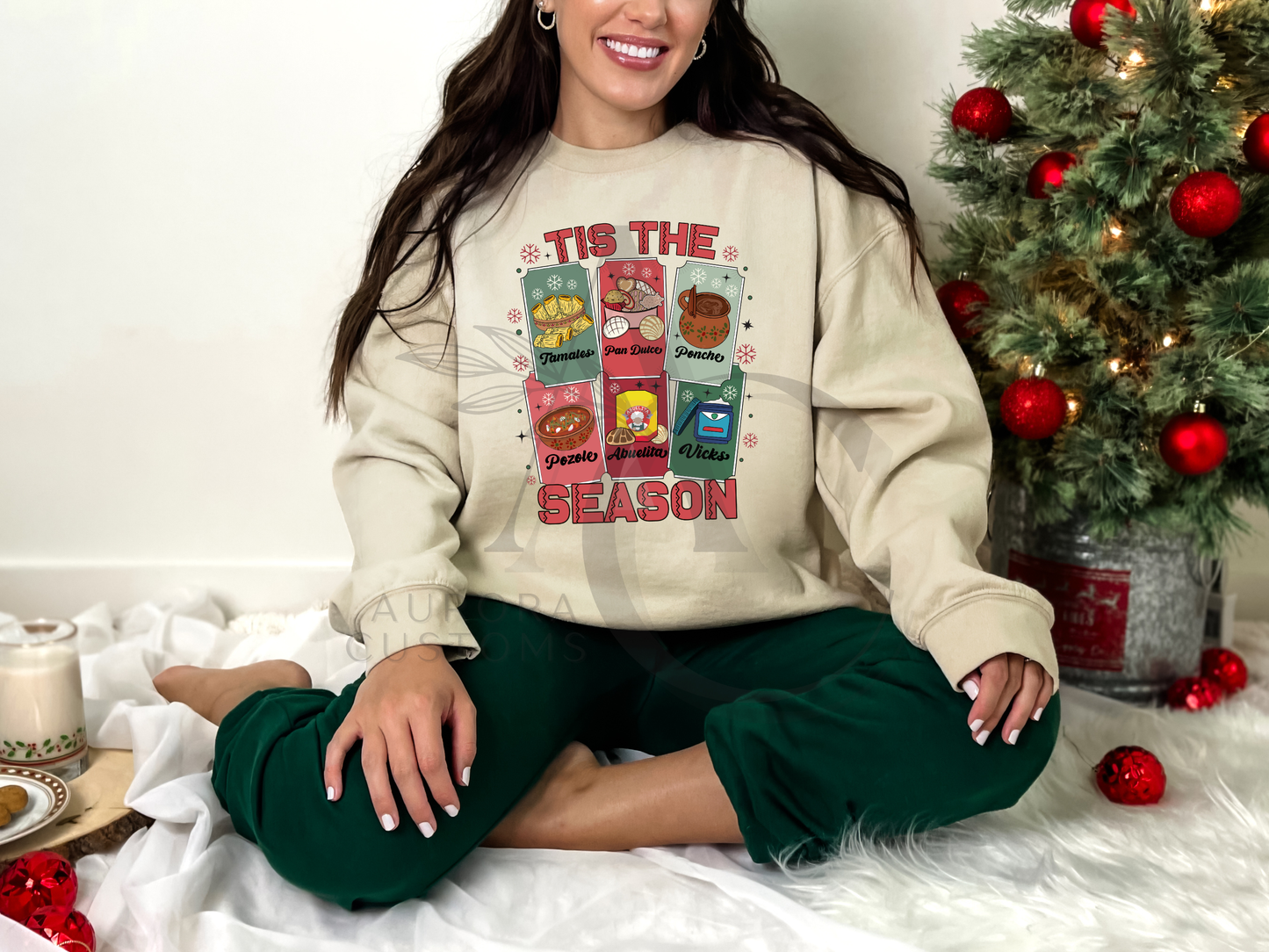 Red Tis The Season Crewneck Sweatshirt