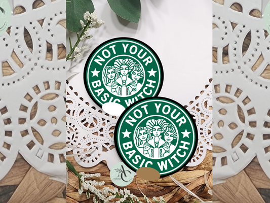 Not Your Witch Car Coasters