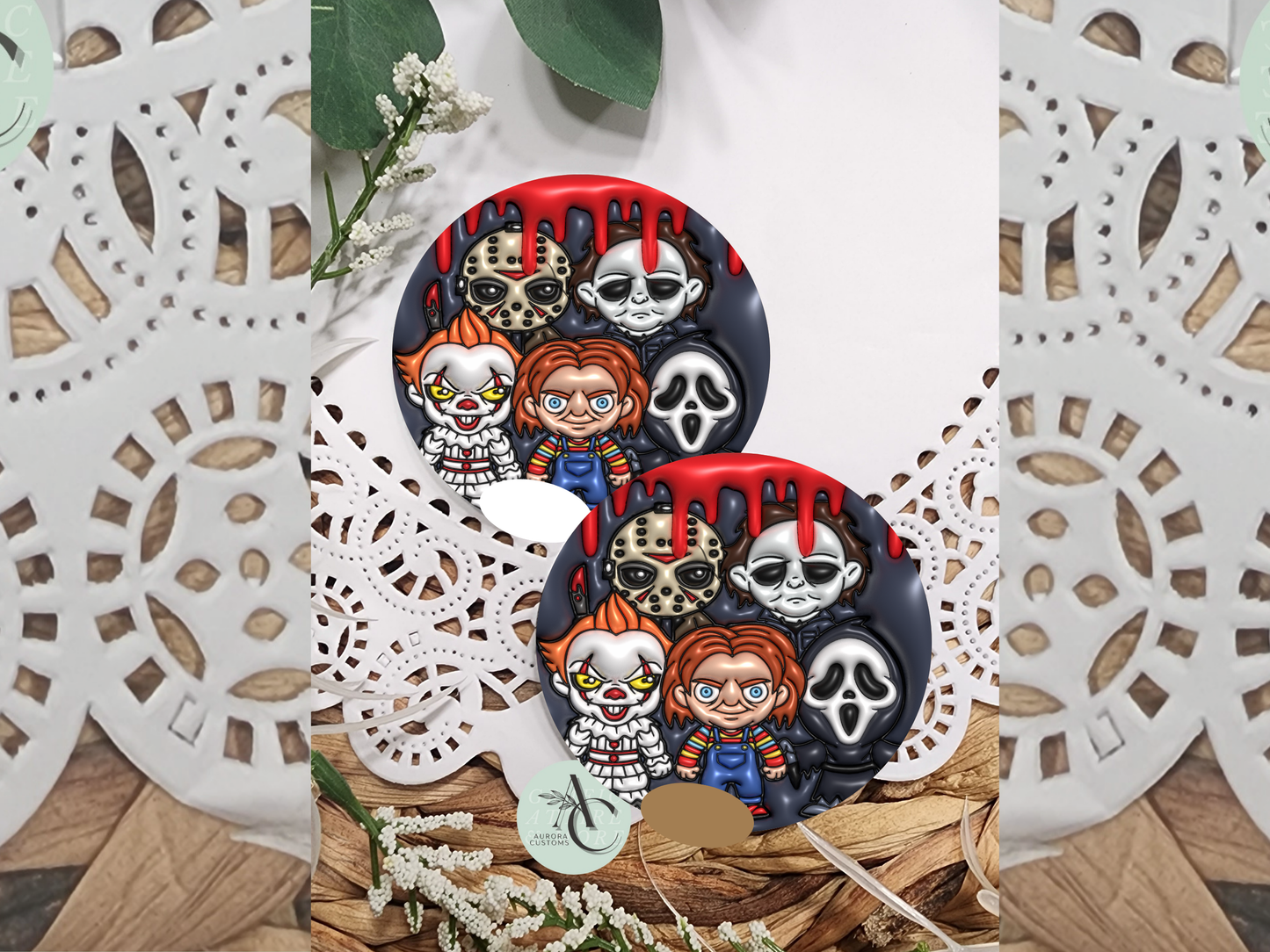 Baby Horror Car Coasters