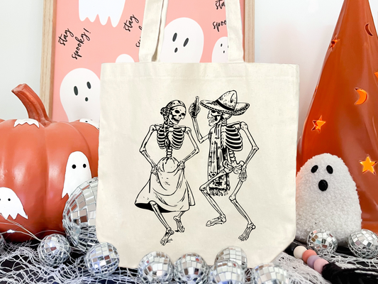 Couple Skelly Tote