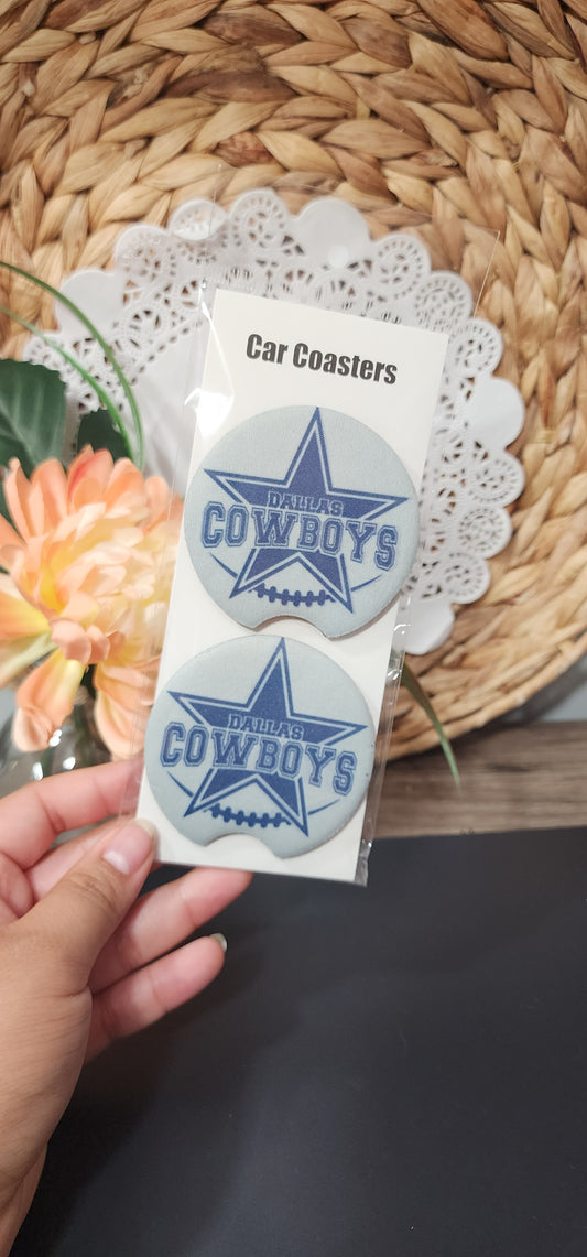 Cowboys car coasters