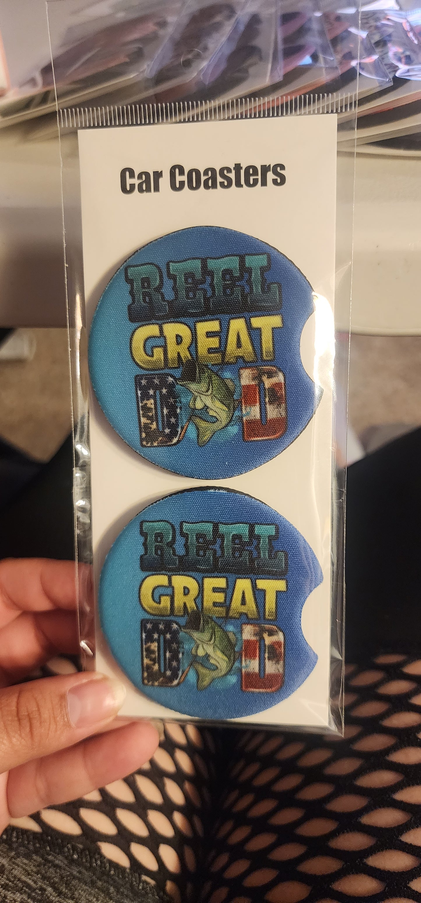 Reel Dad Car Coasters